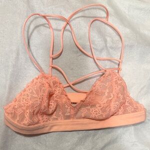 Victoria's Secret Lace Bralette in Soft Coral